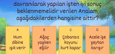 Atasözleri ve Deyimler Oyunu